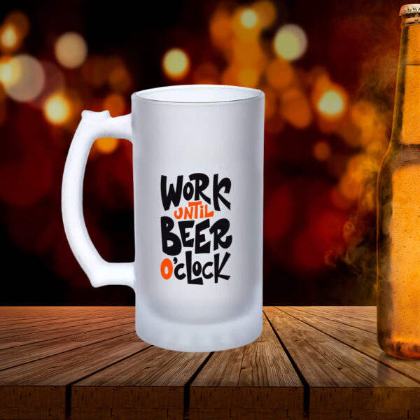 Pixflik Frosted Beer Mug